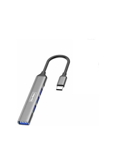 Go Des GD-UC702 Type-C Hub 4 in 1 USB Çoğaltıcı Adaptör Çoklu USB İstasyonu Tak & Çalıştır - ZORE-258911