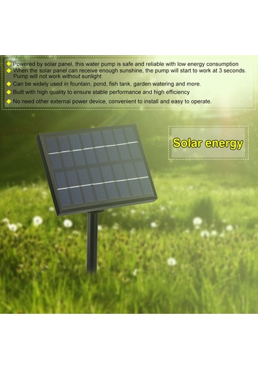 Youtek Güneş Enerjili 1.8w Mikro Zenginleştirici Fonten, 18x12cm, Havalandırıcı, Göl/su Tankı İçin, 165l/h Debi, Kolay Kurulum