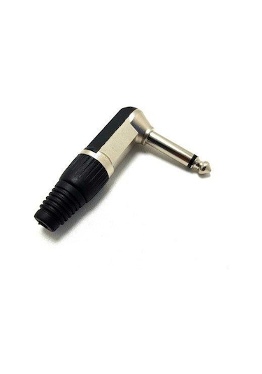 Roxtone 6.3Mm L Tipi Mono Metal Gitar Jak Erkek - 5Adet