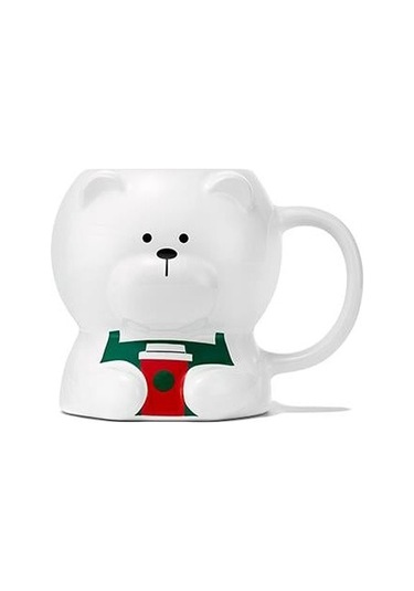 Starbucks Barista Tasarımlı Kupa Mug Yılbaşı Özel 355 Ml Beyaz