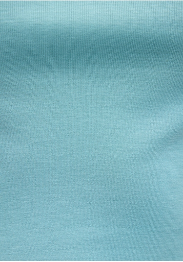 Mavi - Bisiklet Yaka Mavi Basic Tişört 1600814-71463 Yeşil