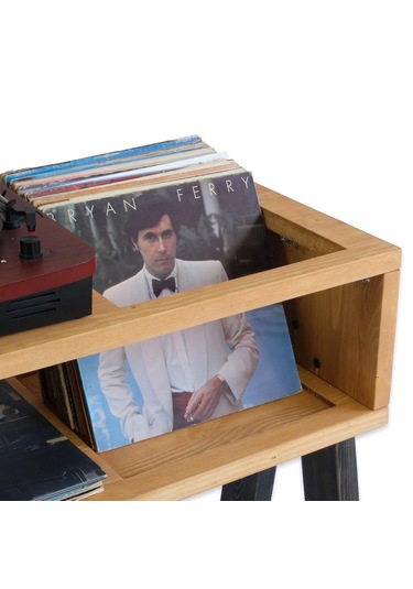 Woodesk Rapina Masif Ağaç Pikap Ve Plak Standı Cpt2012-80