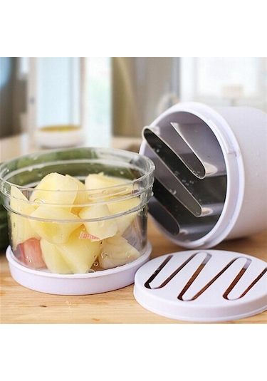 Stainless Steel Onion Cutting Instrument / Ginger Garlic Cutter, Size: 22x8x8cm, Random Color Delivery Diğer