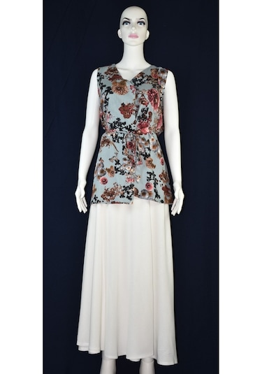 Kimono & Anvelop Etek Takım Beyaz