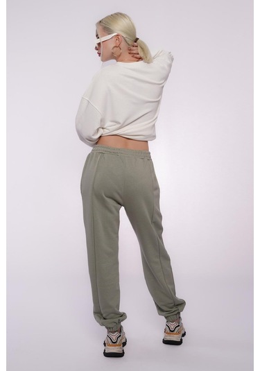 Mint Yeşili Comfort Fit Eşofman Altı Mg1353 Mint Yeşili