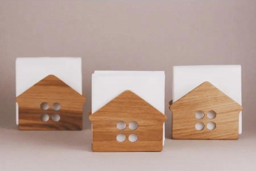 Tateplota Mutfak İçin Ahşap Peçetelik "ev" 154566667 Aromatik