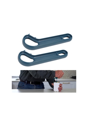 Ximistore9 Kutulu Konserve Açıcı - Kolay Kullanıma İyi Eldivenli, Zayıf Eller İçin Uygun, Mavi 2 Adet Mavi