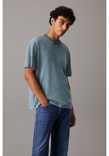 Calvin Klein Erkek Tişört-k10k112487 Mavi