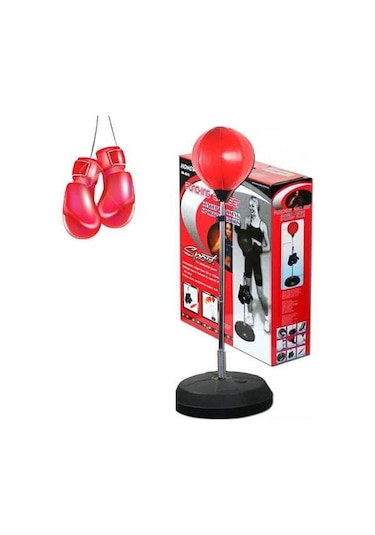 Punching Ball Yükseklik Ayarlı 126-146 Boks Standı Eldiven Çok Renkli