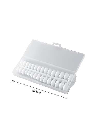 Suntek 240 Parça Şeffaf Yanlış Tırnak Uçları Kare-yuvarlak