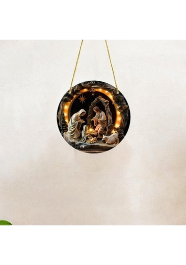 Pazly Suntek Sahnesi Parti Nın İsa& Doğum Dekorasyonu 39 15cmx15cm Ty