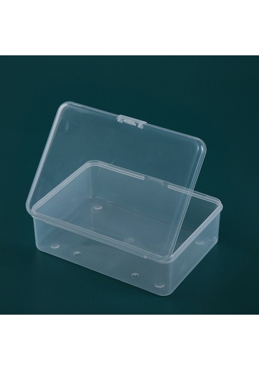Sones Pp Dikdörtgen Şeffaf Plastik Kutu Kapaklı Parçalar Donanım Alet Saklama Kutusu