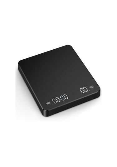 Ev Elektronik Mutfak Terazisi, Zamanlayıcılı Yüksek Hassasiyetli Siyah
