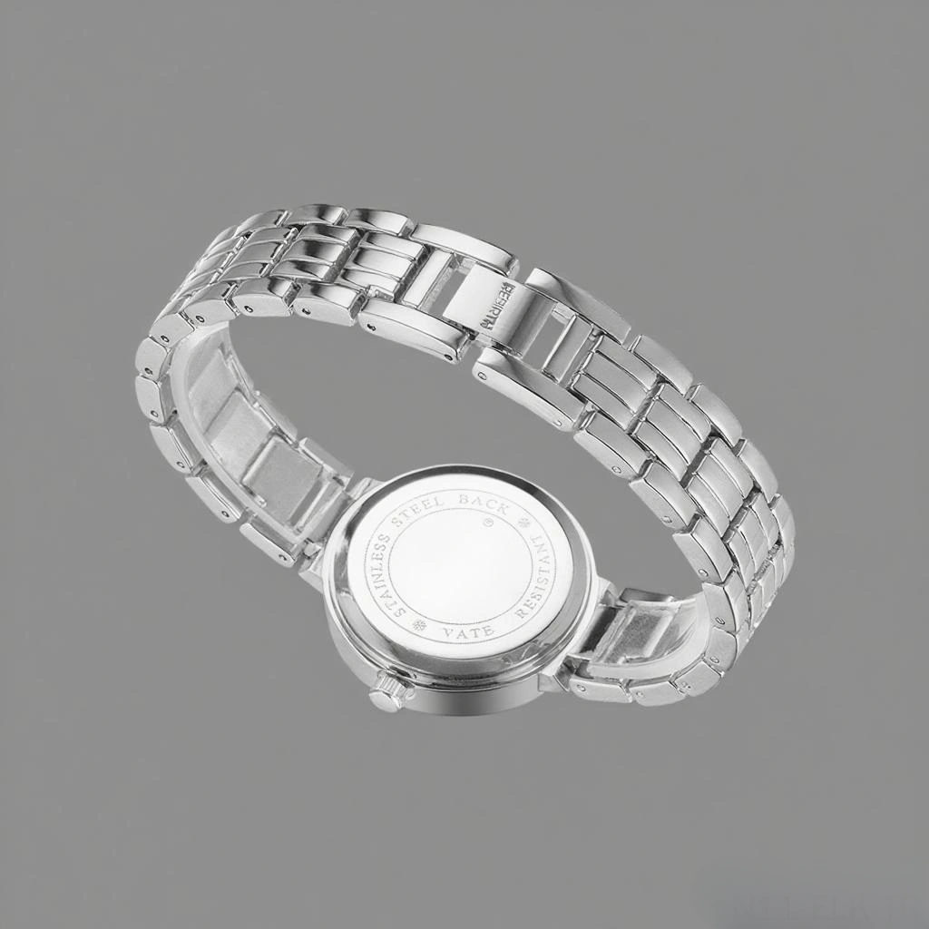 Xindoker Bayanlar İçin Ultra İnce Kasa, Yaşam Suya Dayanıklı, Akıllı Kordonlu Moda Kuru Saat - Gümüş Renk Silver