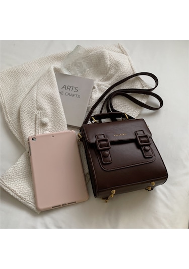 Springsun Kahverengi Pu Materyalli Fransız Tarzı Klasik Çanta - Tek Omuz/çapraz Çekim/el Çantası, Kapaklı Tasarım, Dayanıklı Ve Pratik Kahverengi Springsun Kahverengi Pu Materyalli Fransız Tarzı Klasik Çanta - Tek Omuz/çapraz Çekim/el Çantası, Kapaklı Tasarım, Dayanıklı Ve Pratik Kahverengi