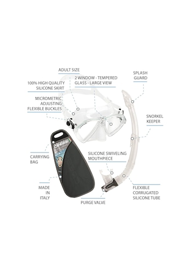 Cressi Ocean Vip Maske Şnorkel Set