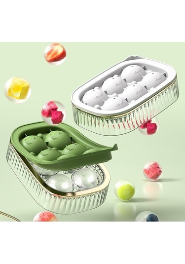 Tongxida Luckystar1 Hızlı Dondurucu Ev Gıda Sınıfı Buz Hokeyi Kalıbı Yeşil Yeşil