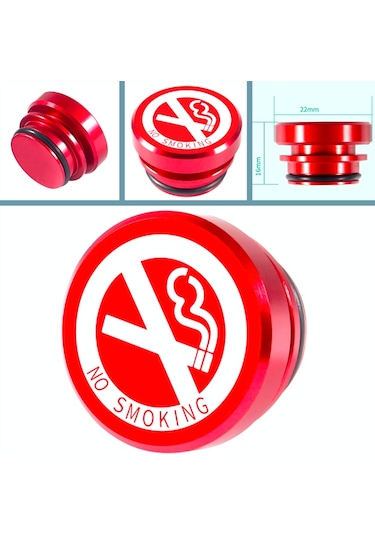 Omeniv Çakmak Soket Kapağı "No Smoking" Sigara İçilmez