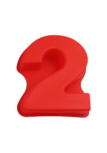 Dijital Silikon Kek Pişirme Kalıp Diy Yapımı Kurabiye Kalıp, Size:number 4 Mavi