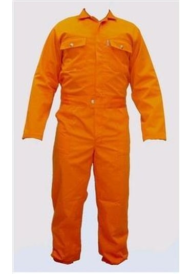 Iş Tulumu Kanvas Turuncu