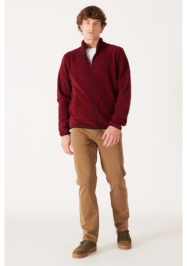 Wrangler Regular Fit Normal Kesim Dik Yaka Fermuarlı Bordo Polar Ceket W212239810 Bordo Wrangler Regular Fit Normal Kesim Dik Yaka Fermuarlı Bordo Polar Ceket W212239810 Bordo
