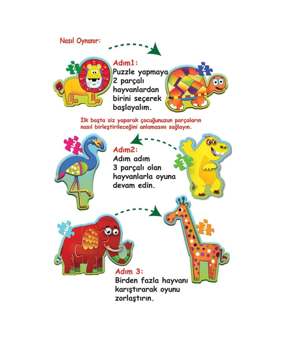 1727 Baby Puzzle Benim İlk Puzzlem Orman Hayvanları