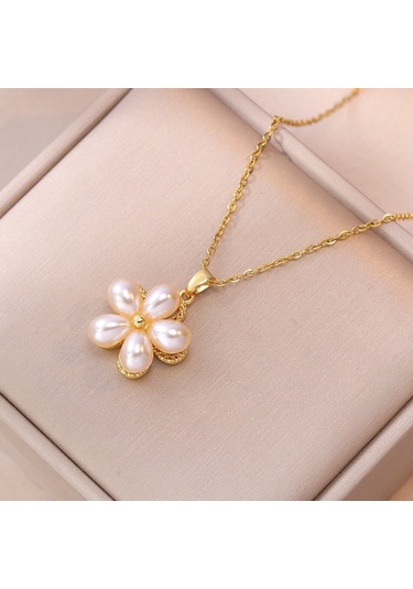 Bayan Kolye: Moda Estetiği Titanyum Çelik Kolye No.358 Çok REnkli