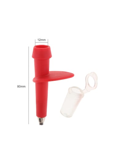 Dolıty Baston Ucu Karbür Kafa Yedek Kapak Aksesuarları Trekking Kırmızı