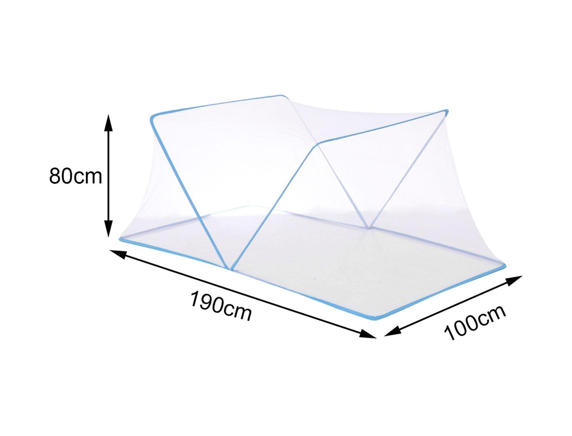 Suntek Kanopisi, Katlanabilir Taşınabilir Yetişkin Mavi-190x100x80cm