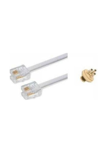 30 M Telefon Kablosu 3lü Mini Fiş