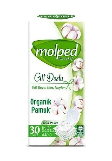 Molped Günlük Ped Pure Soft Cilt Dostu 30 Lu