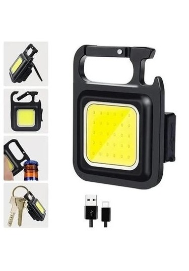 Led Anahtarlık 3 Modlu Çakar-düz Siyah