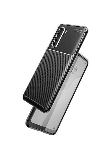 Huawei P40 Lite 5G Kilif Karbon Silikon Case 362048314