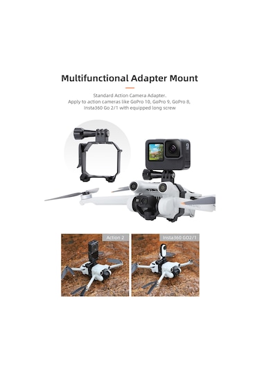 Ximistore9 Djı Mini3 Pro Ve Gopro Uçak Işığı Takımı - 3 Seviye Parlaklık Ayarlı, Abş Malzeme, Güvenli Montaj Çok Renkli