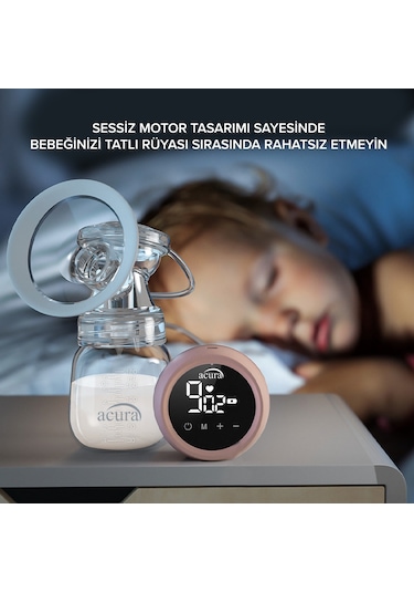 Acura Ac-3010 Şarjlı Lcd Ekranlı, Biberon Özellikli Göğüs Pompası