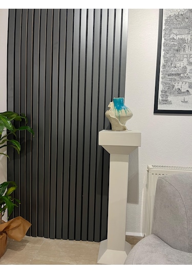 Özbir Mobilya Antrasit Akustik Duvar Paneli 100x280 Ahşap Duvar P