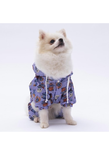 Pettrend Sticth Tulum Yağmurluk Köpek Kıyafeti Köpek Yağmurluğu