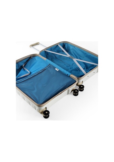 Ççs 5263 Polipropilen Kabin Boy Valiz Beyaz-bej