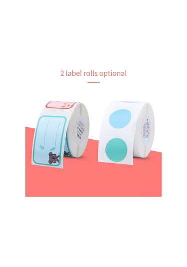 Aubyhe D101 Uyumlu 17x17mm 290 Yaprak Termal Etiket Kağıdı - Sütlü Pembe Rengi 1 Rulo