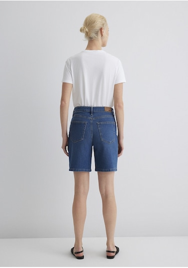 Mavi - Eliana Casual Koyu Mavi Jean Şort 1411221-89749 Koyu Mavi