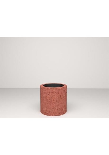 Nuano Consept Silindir Serisi Yuvarlak Saksı Kiremit 20x10