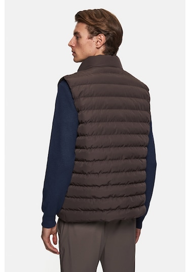 Twn Slim Fit Kahverengi Düz Yelek Mont 5ecy705015033 201