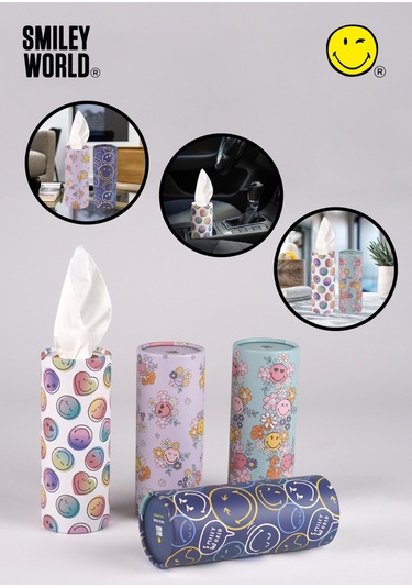 4'lü Silindir Yüz Mendili Renkli Tasarımlar, 4 Katlı, Bardaklık Uyumu