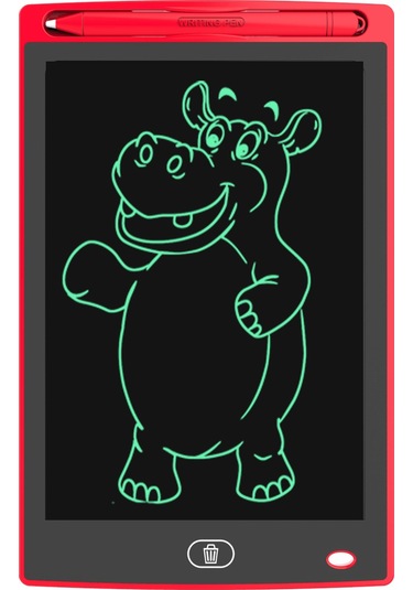 Snapbuy 8.5 İnç Lcd Çocuk Yazı Ve Çizim Tableti, Erken Eğitim Ve Uzaktan Öğrenim İçin El Yazı Tahtası Kırmızı