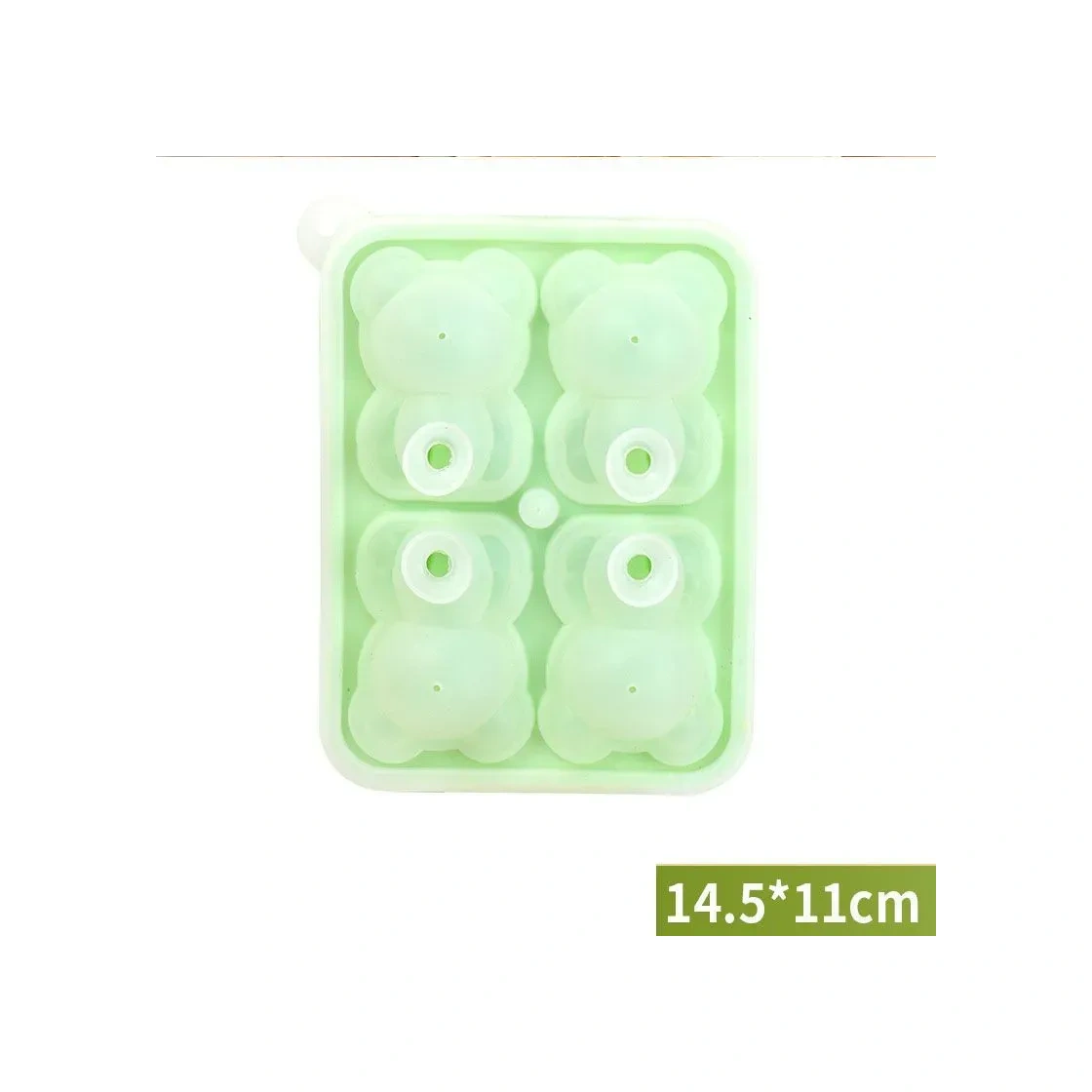 Kosona Turuncu Ayı Figürlü Buzluk, Evde Pratik Buz Damlacıgı, Factory-made Molds Çok Renkli