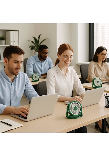 Hepu Hp-f06 Usb Şarjlı Sessiz Masaüstü Mini Fan