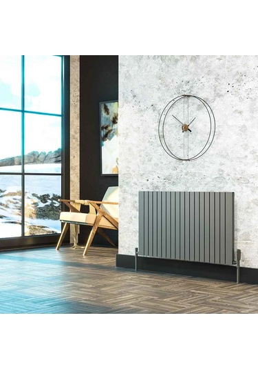 Lojimax Alüminyum Dekoratif Radyatör Elmas 1000x810mm 16 Dilim Dokulu Antrasit Gri 2025 W Yüksek Isıl Güç