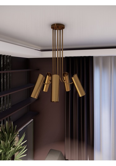 Lyra Eskitme Minimalist 5 Li Spot Avize Gu10 Duylu