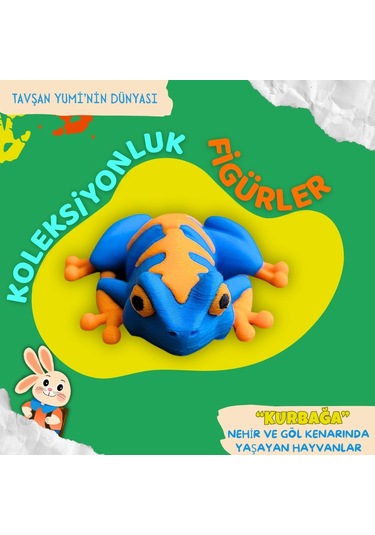 Tavşan Yumi Nehir Ve Göl Kenarında Yaşayan Hayvanlar Koleksiyonu- 4 Parça 5-7 Cm Hareketli Oyuncaklar Ve Bilgilendirici Kartlar "