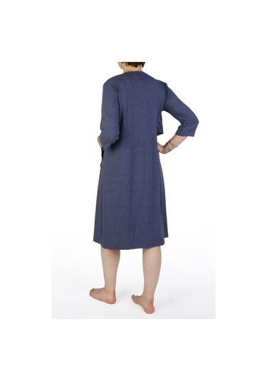 Hamile Tunik Gecelik Kısa Kollu Likralı LACİ